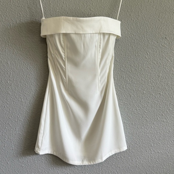 With Jean Chloe White Corset‎ Mini Dress Size XS White - Picture 2 of 5